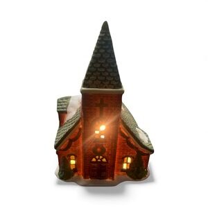 Illuminated Holiday Church Decor